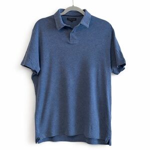 Banana Republic Blue Heather Polo Shirt | 100% Cotton | Men’s Medium